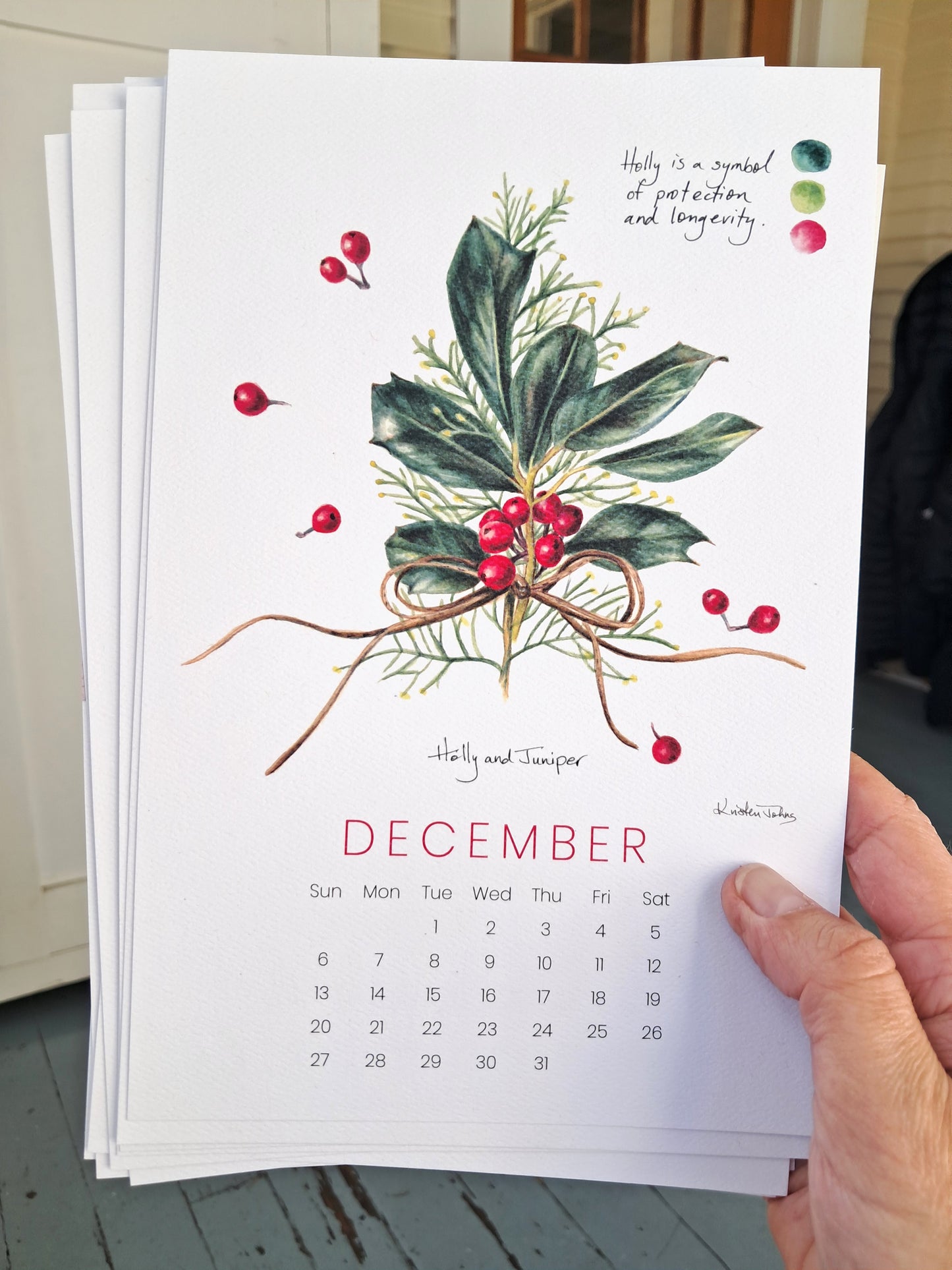 2026 Calendar by Kristen Johns