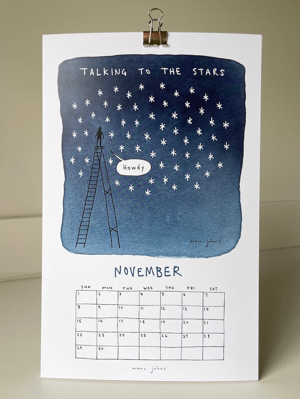 2026 Calendar by Marc Johns