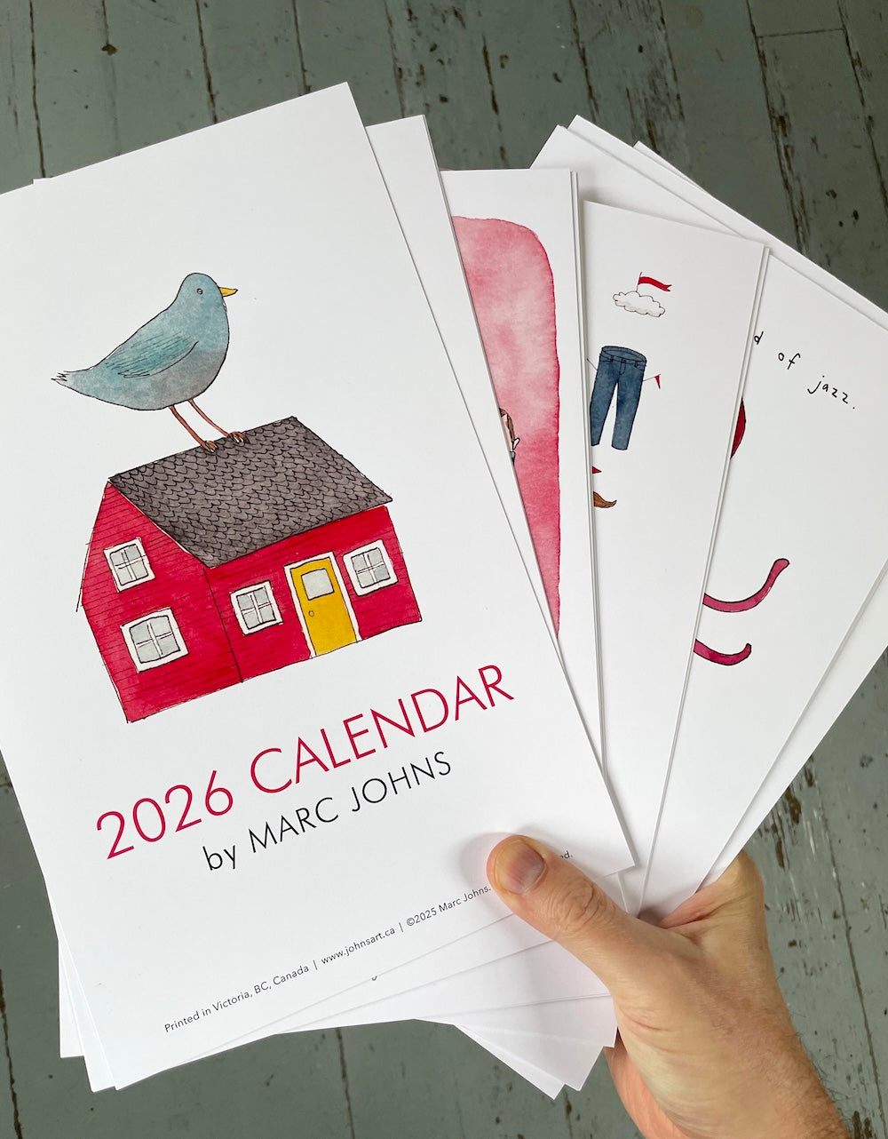 2026 Calendar by Marc Johns
