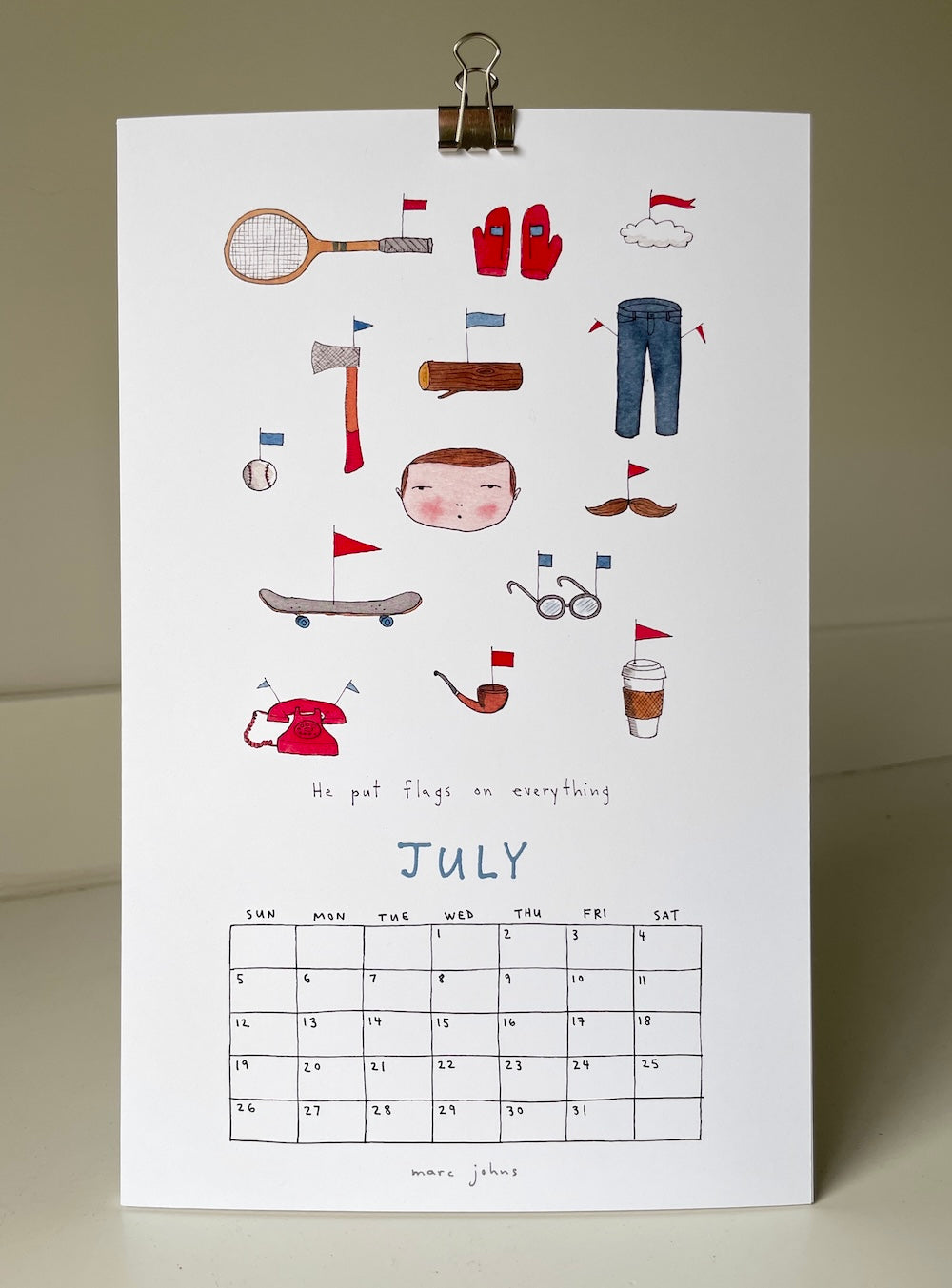 2026 Calendar by Marc Johns