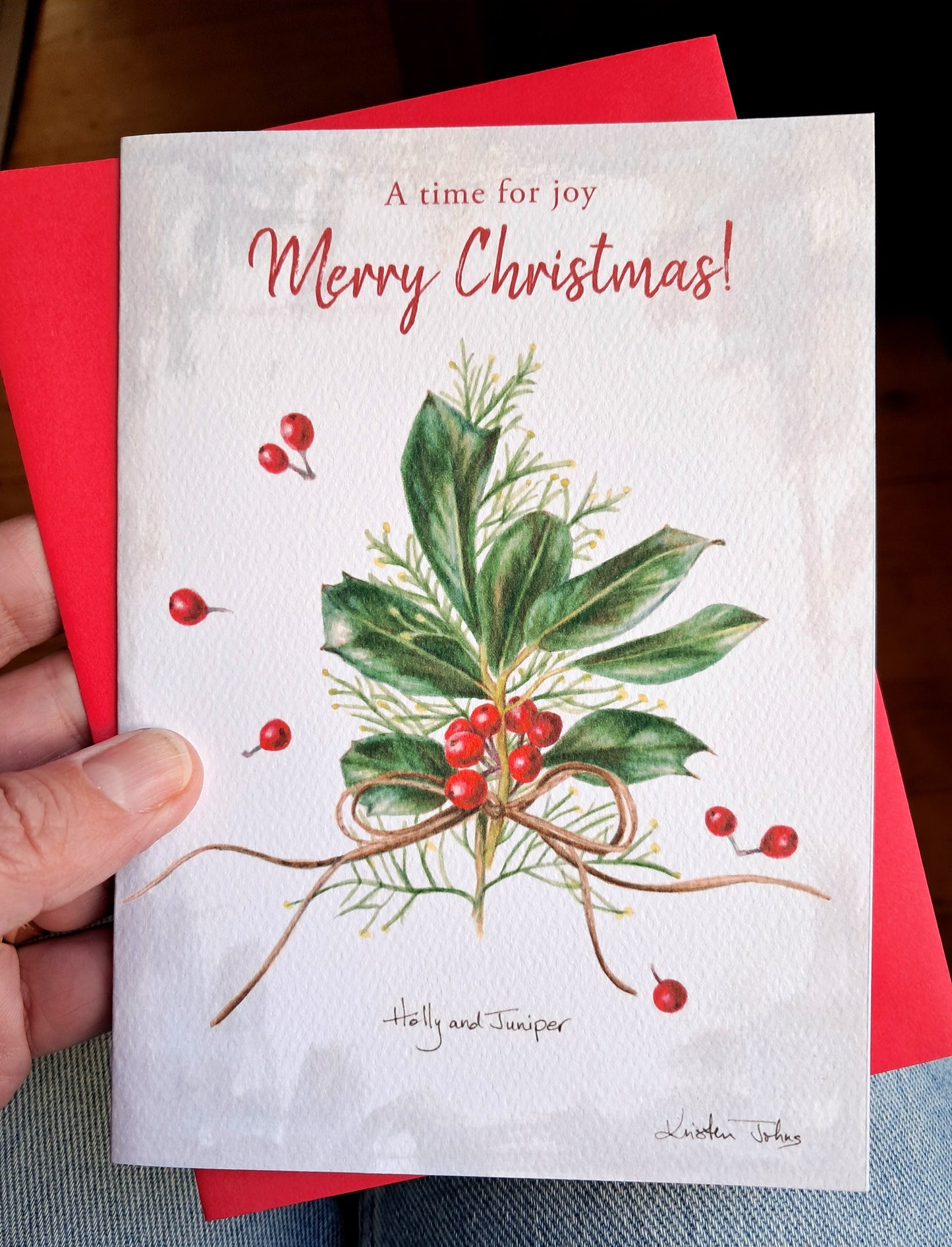 Christmas cards, a set of 6 different designs