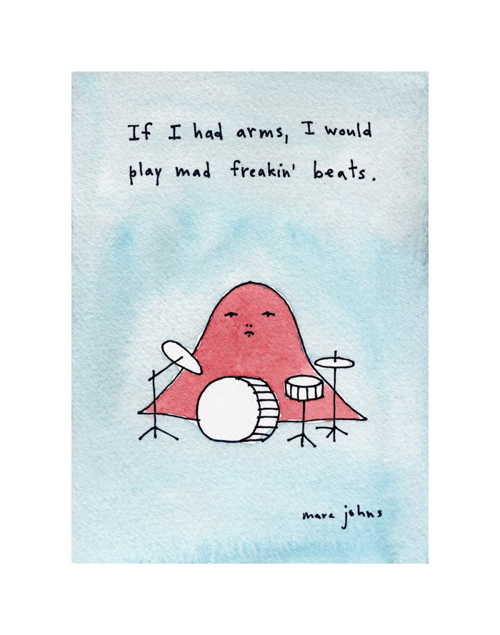 If I had arms - Art Print