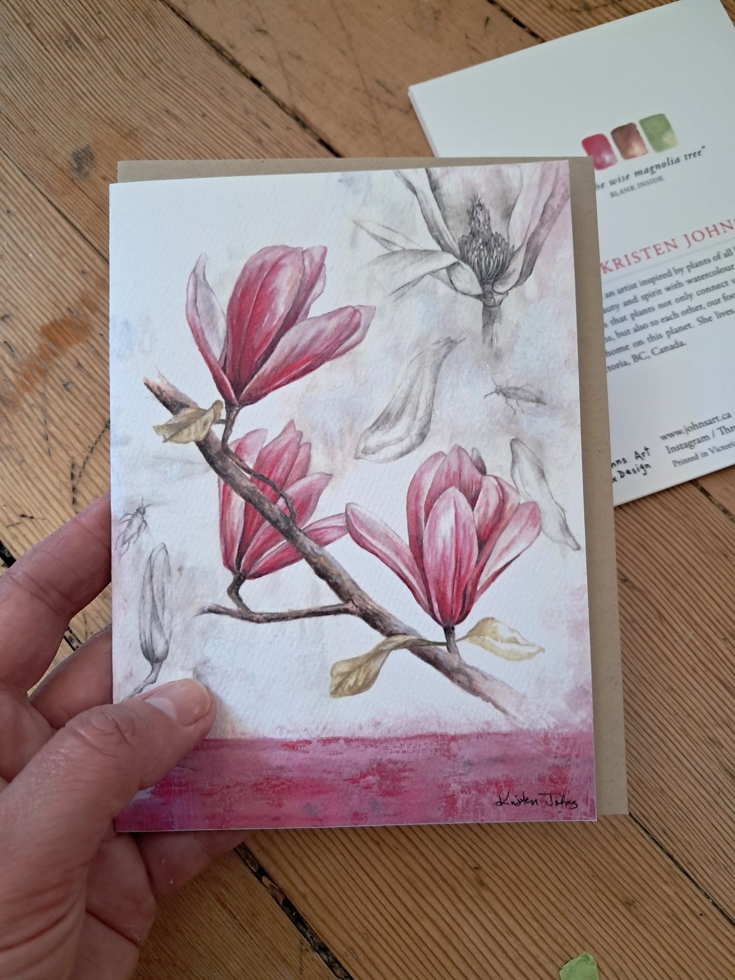 Magnolia Flowers - Greeting Card