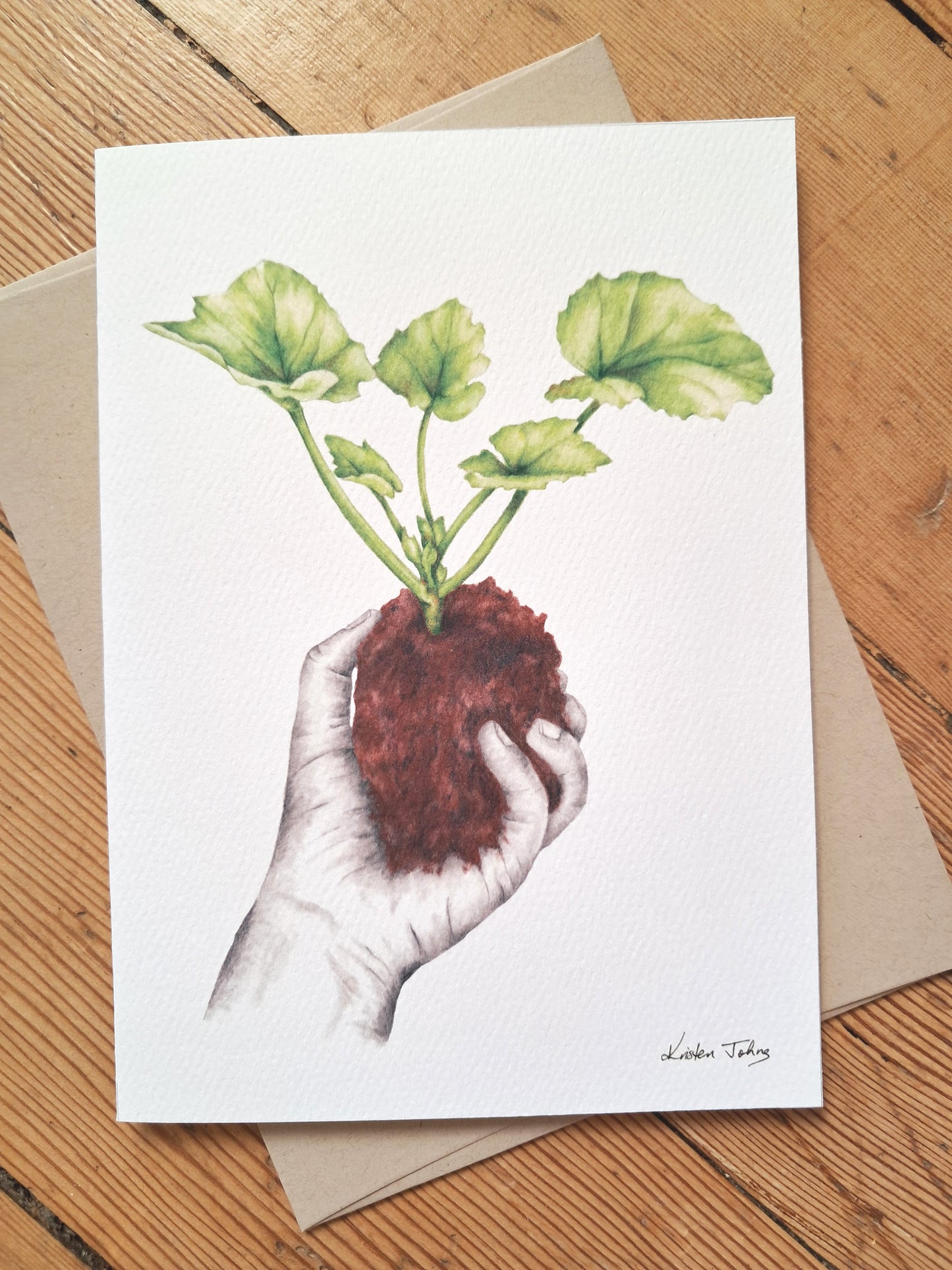 Nature's magic with seedling - Greeting Card