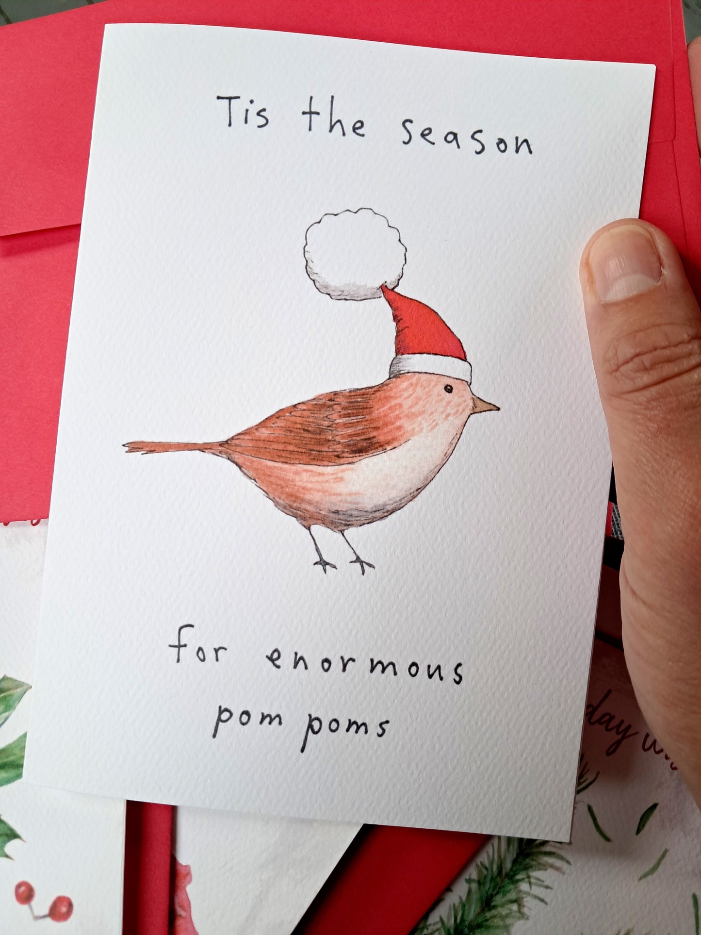 Christmas cards, a set of 6 different designs