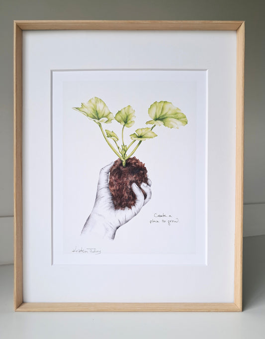 A place to grow (zucchini) - Art Print