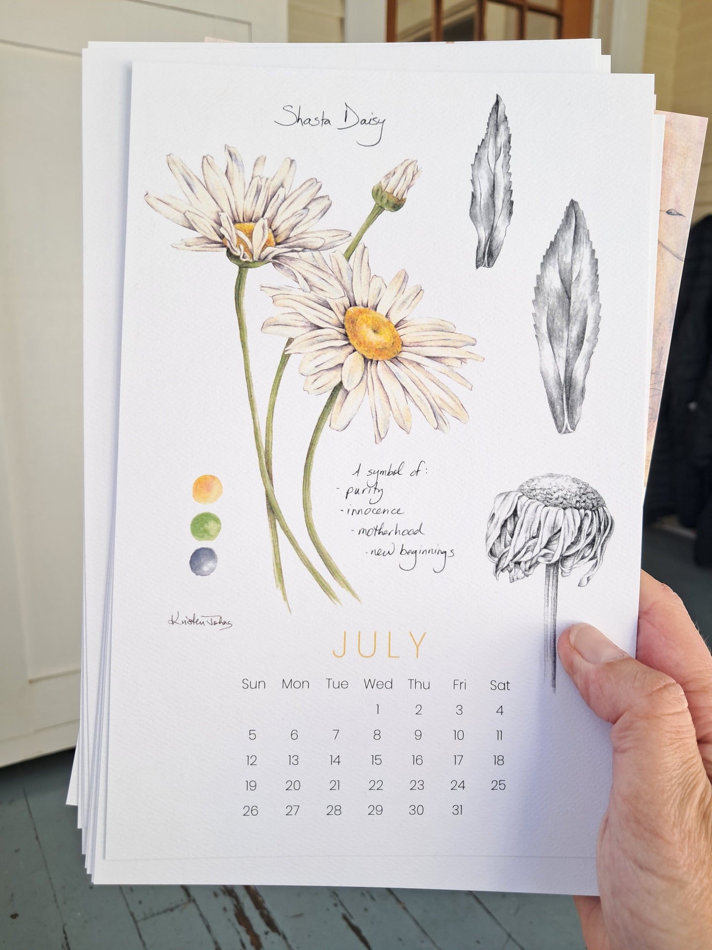 2026 Calendar by Kristen Johns