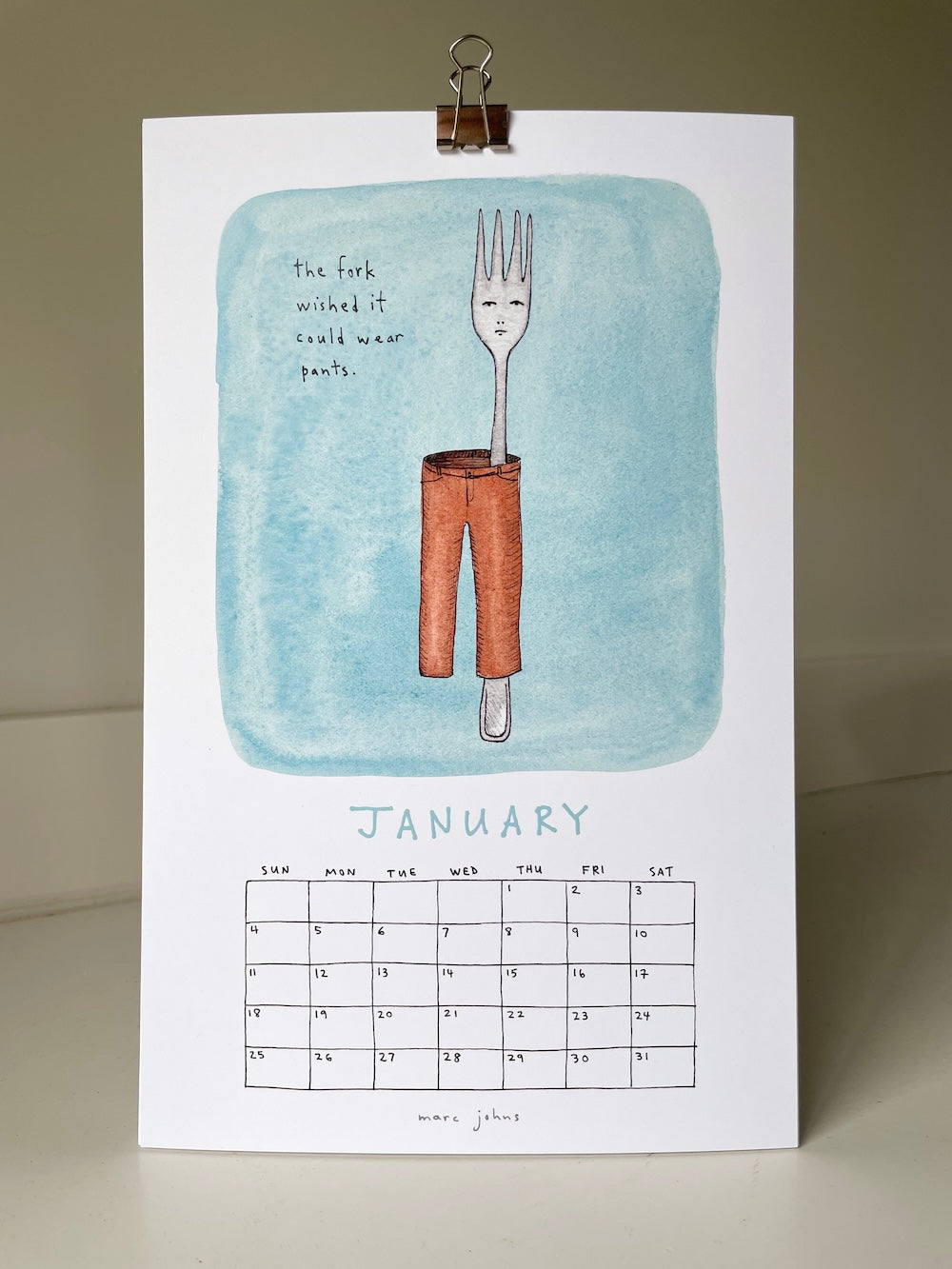 2026 Calendar by Marc Johns