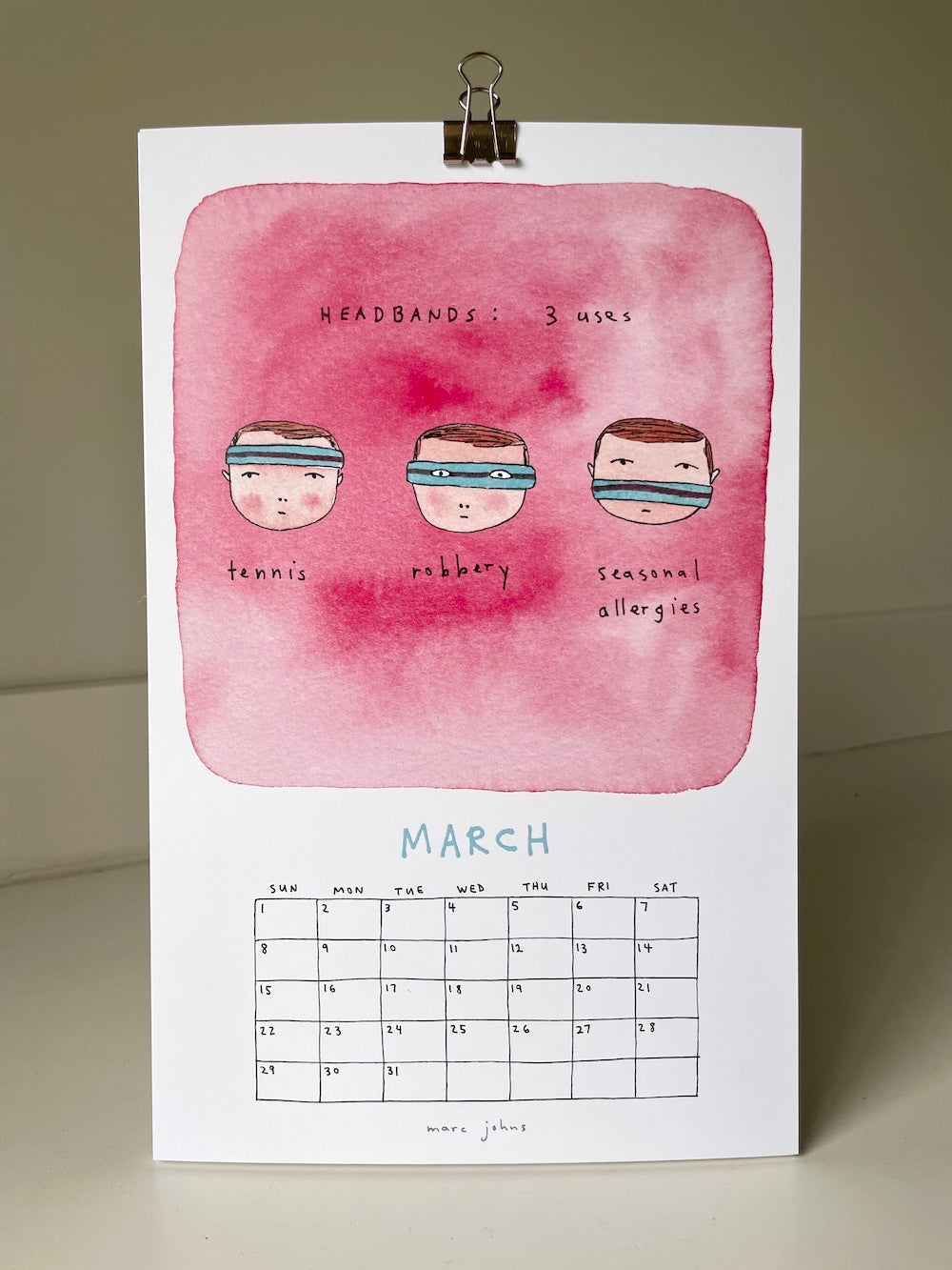 2026 Calendar by Marc Johns