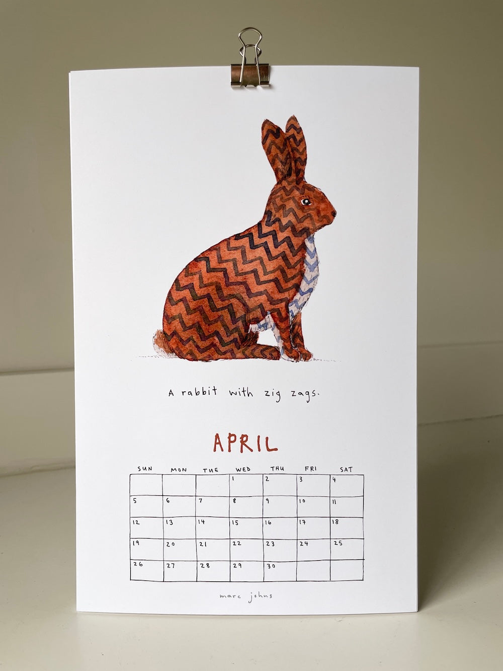 2026 Calendar by Marc Johns