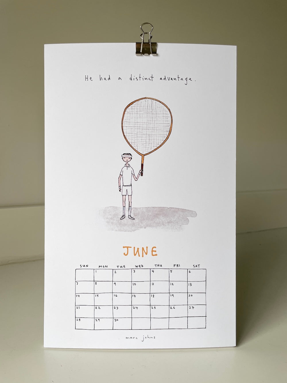 2026 Calendar by Marc Johns