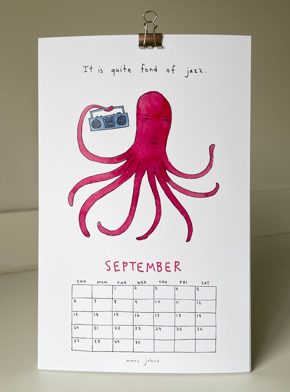 2026 Calendar by Marc Johns