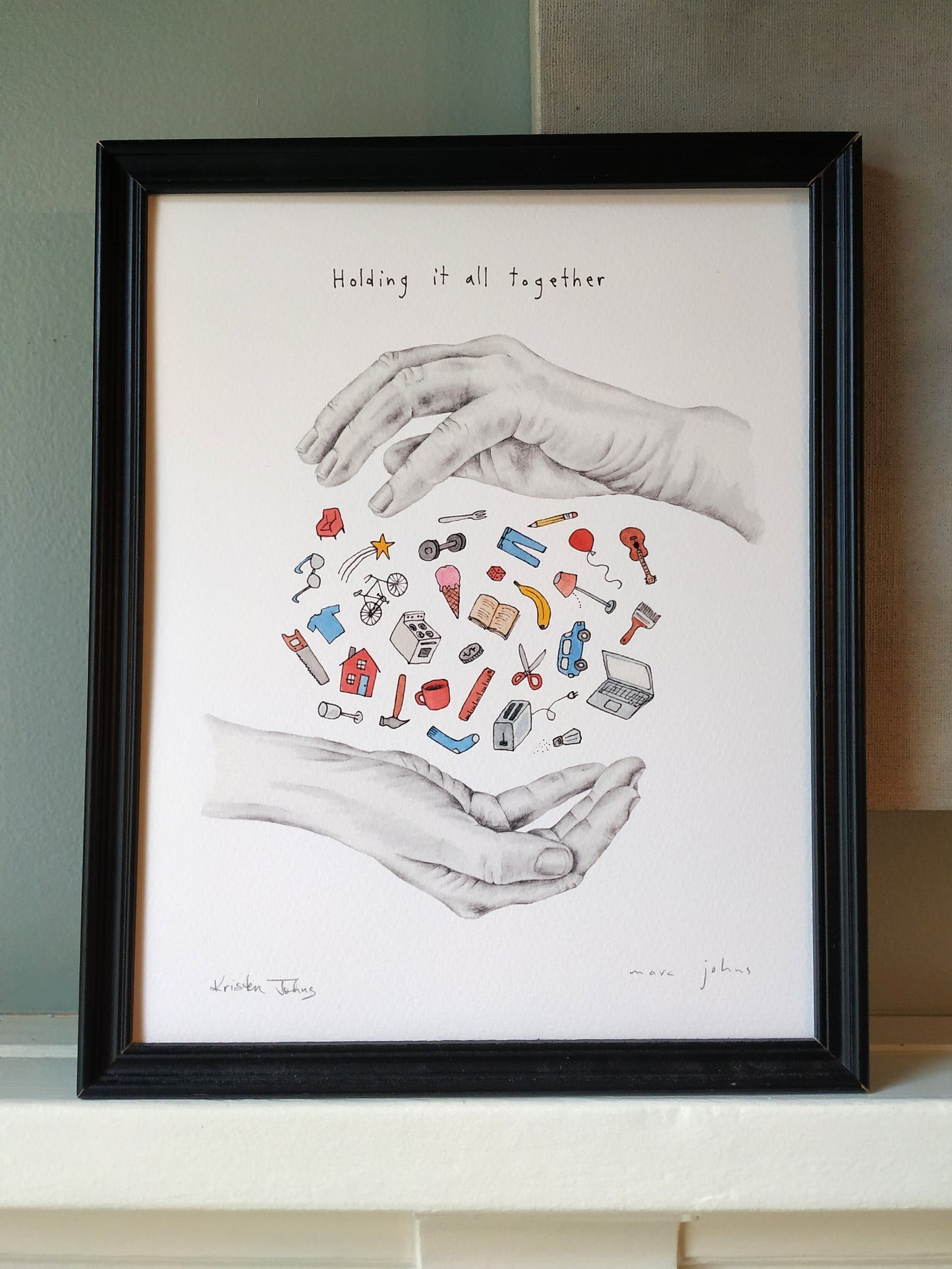 holding it all together - Art Print