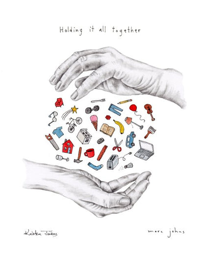 holding it all together - Art Print