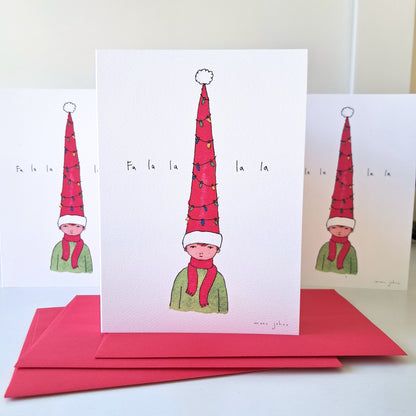 Fa la la la - Holiday Greeting Card