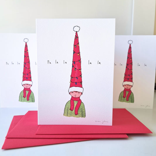 Fa la la la - Holiday Greeting Card