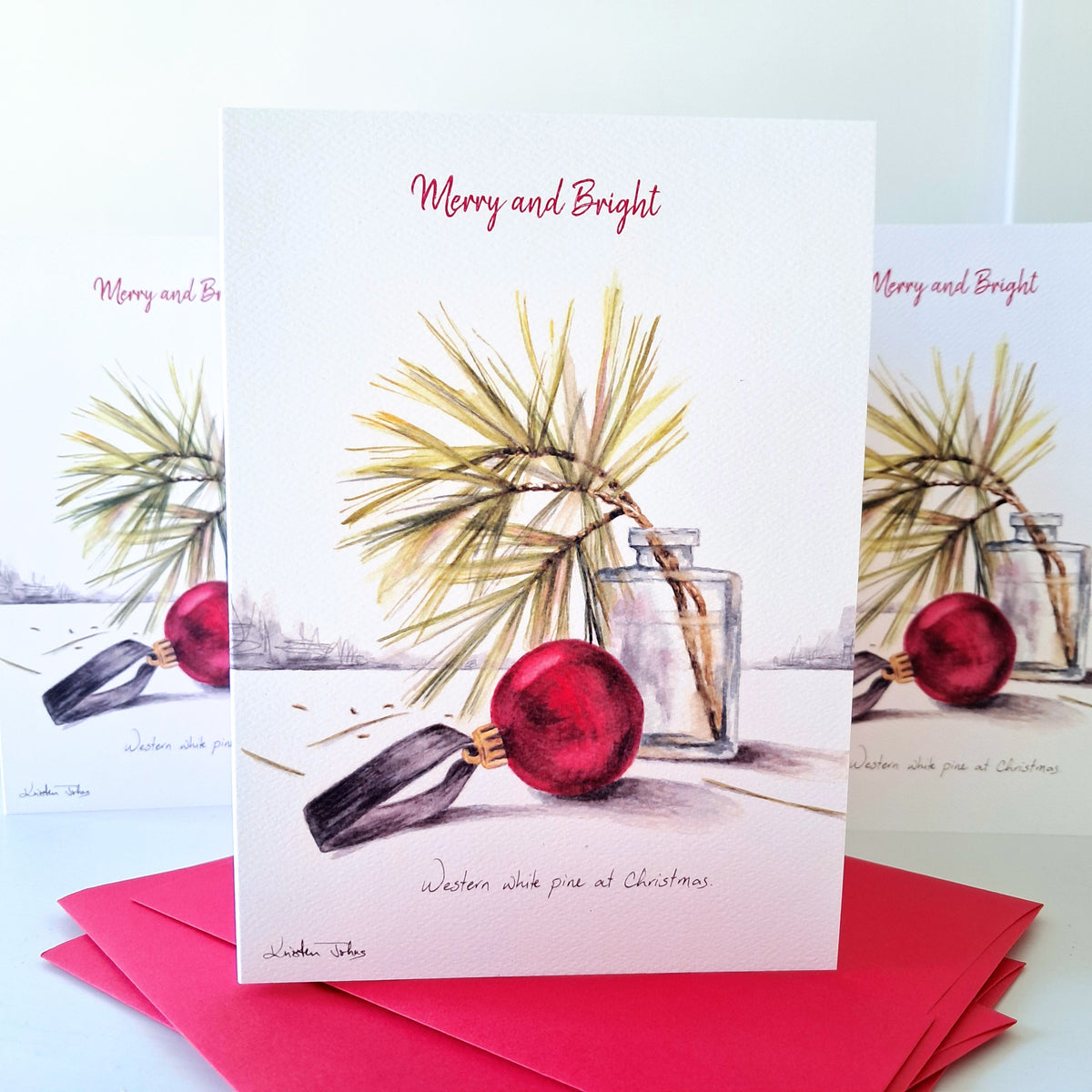 Western white pine still life - Holiday Greeting Card