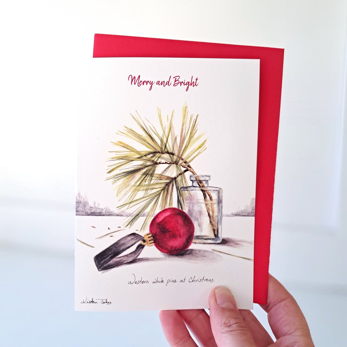 Western white pine still life - Holiday Greeting Card