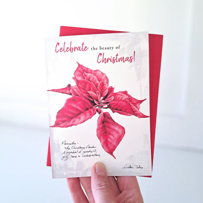 Poinsettia - Holiday Greeting Card
