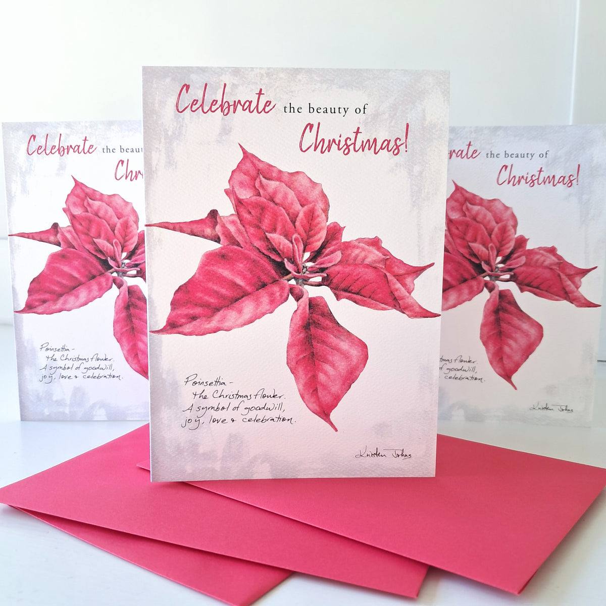 Poinsettia - Holiday Greeting Card