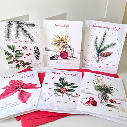 Christmas cards - designed by Kristen, a set of 6