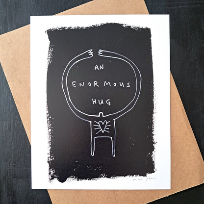 an enormous hug - Art Print