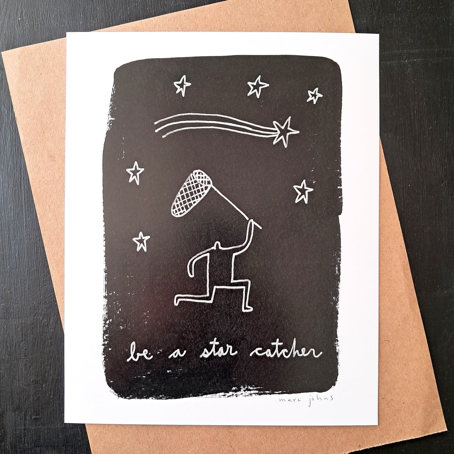 be a star catcher - Art Print
