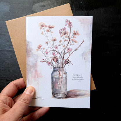 Bouquet of blossoms - Greeting Card