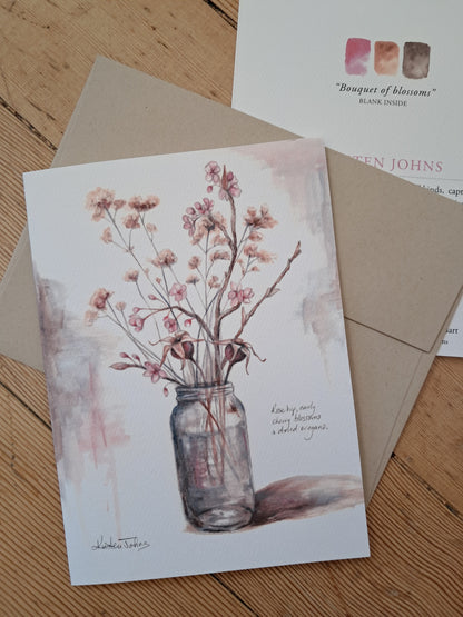 Bouquet of blossoms - Greeting Card