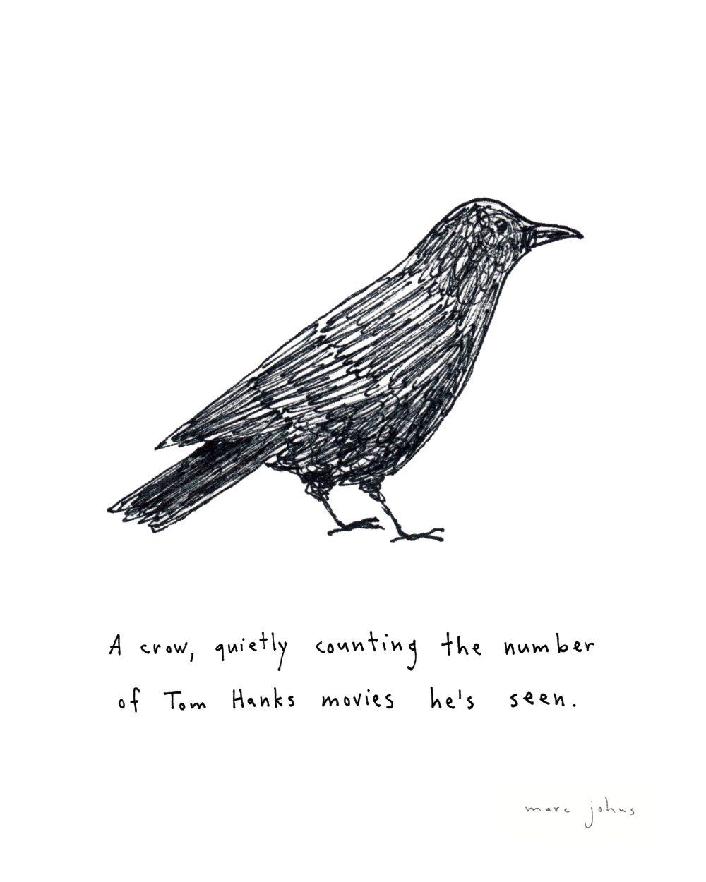 crow counting Tom Hanks movies - Art Print