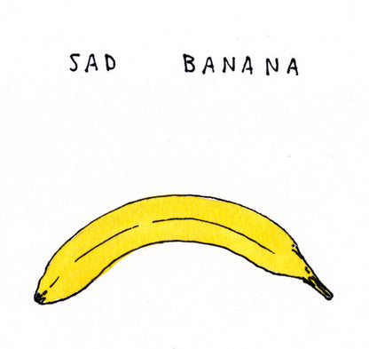 happy banana / sad banana - Art Print