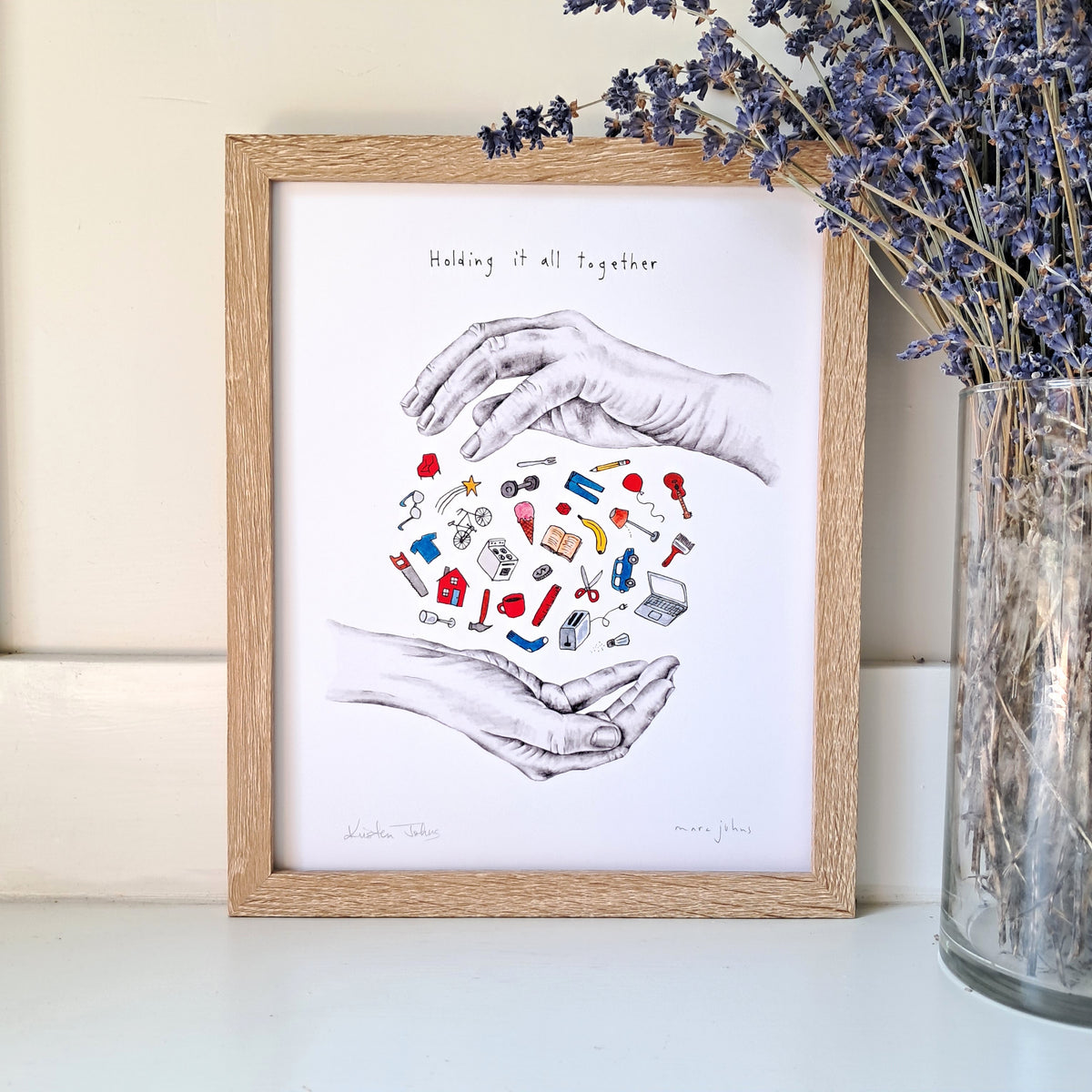 holding it all together - Art Print