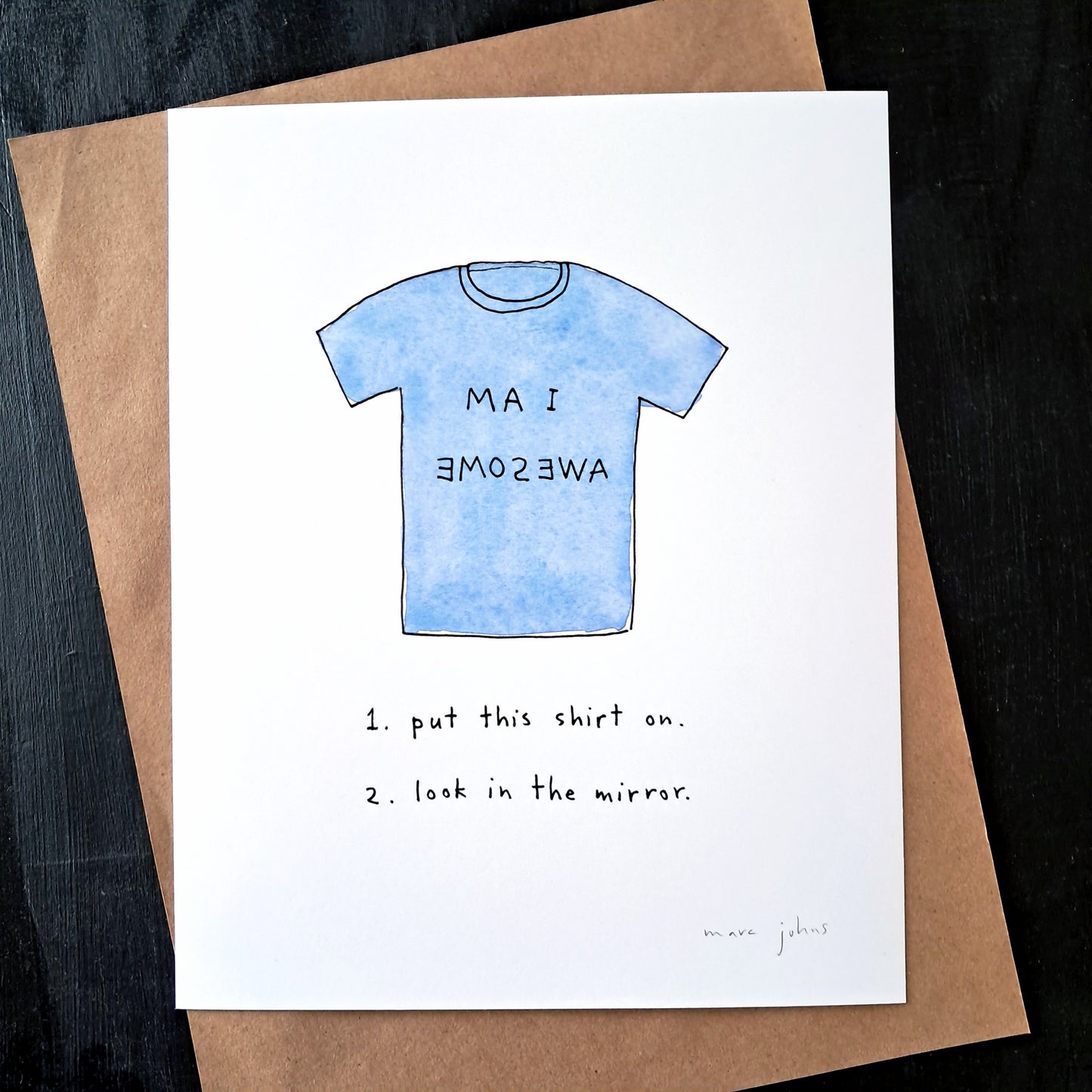 put this shirt on - Art Print