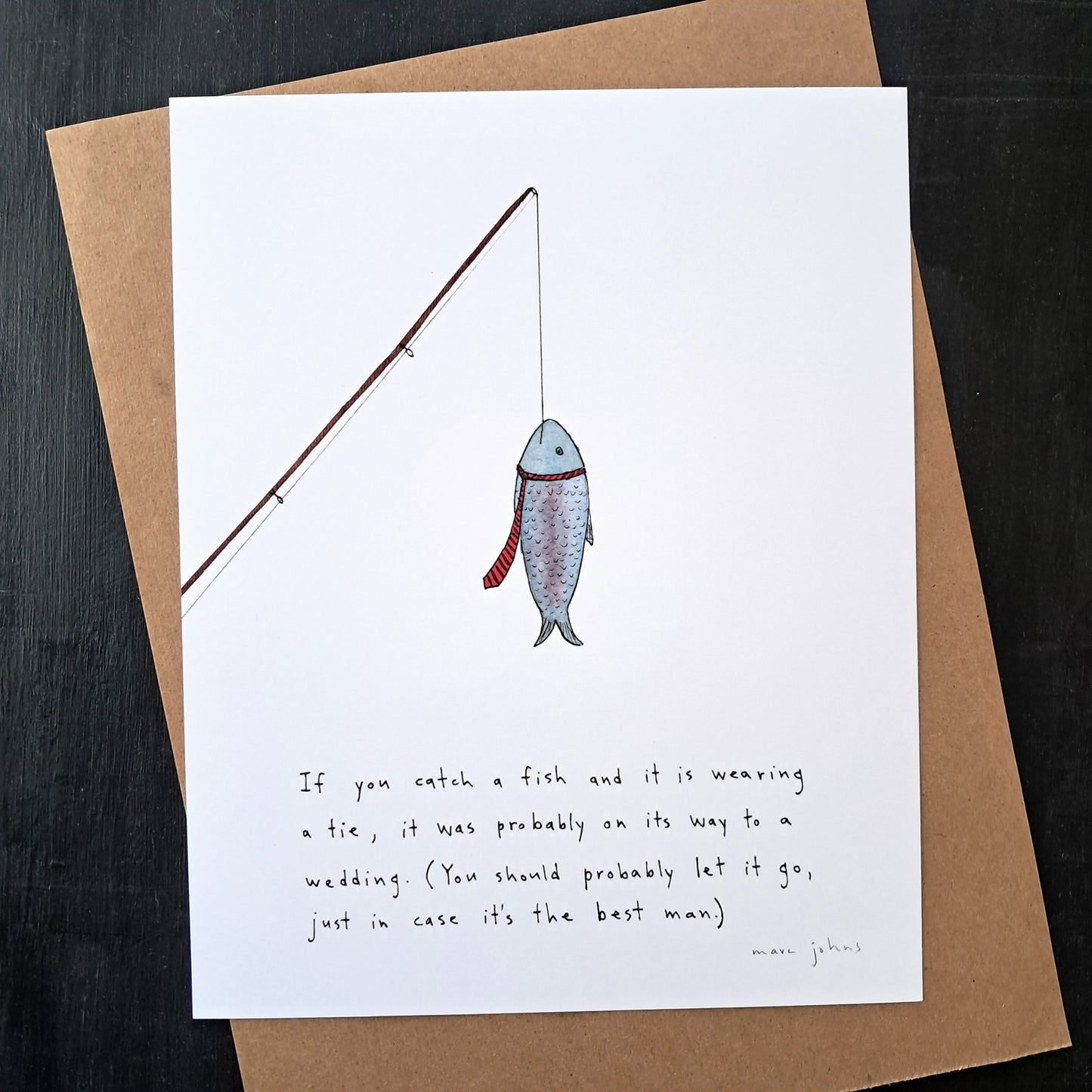 if you catch a fish - Art Print