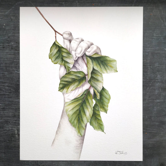 Reaching for poplar - Art print