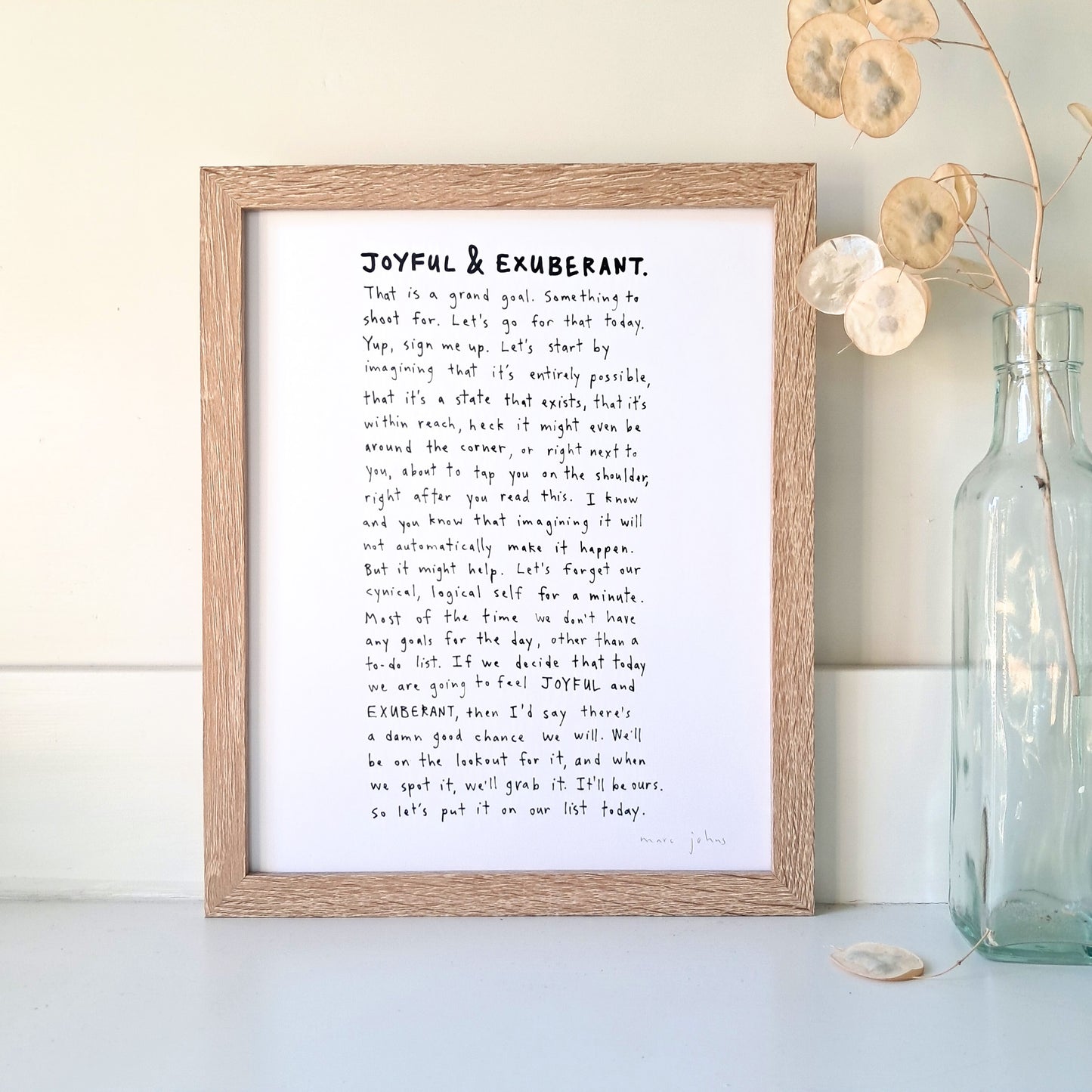 Joyful & Exuberant - Art Print