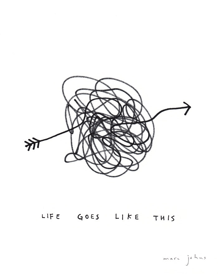 life goes like this - Art Print