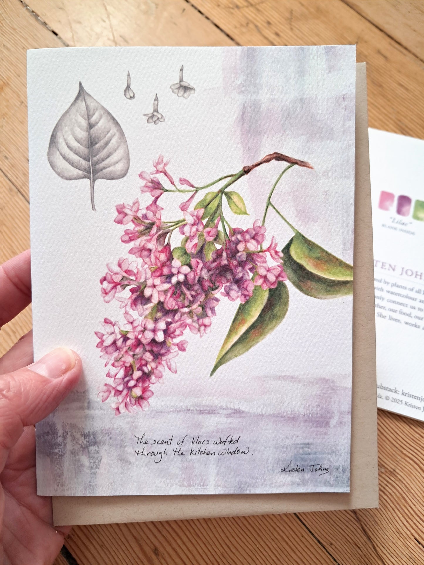 Lilac Flowers - Greeting Card