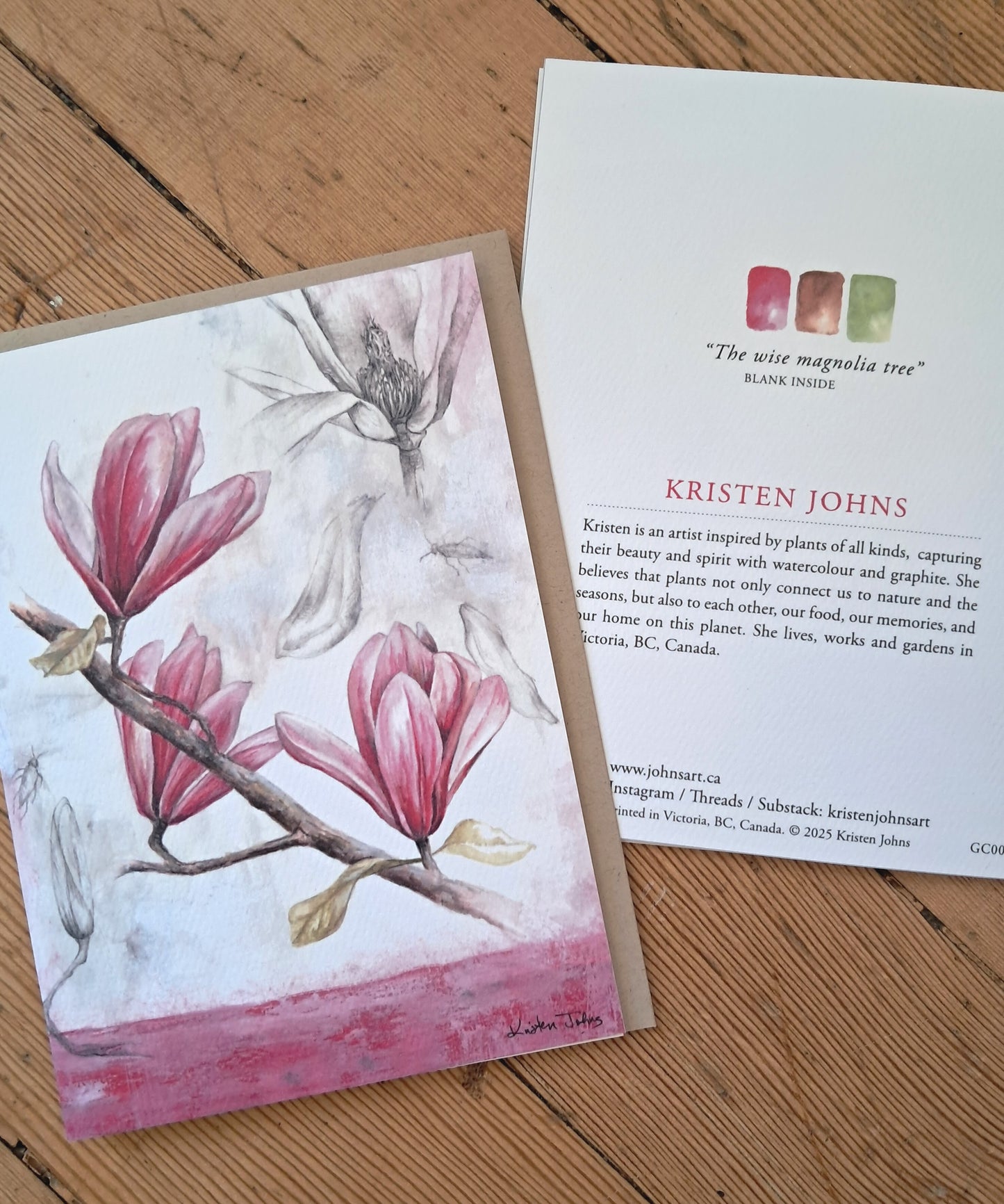 Magnolia Flowers - Greeting Card