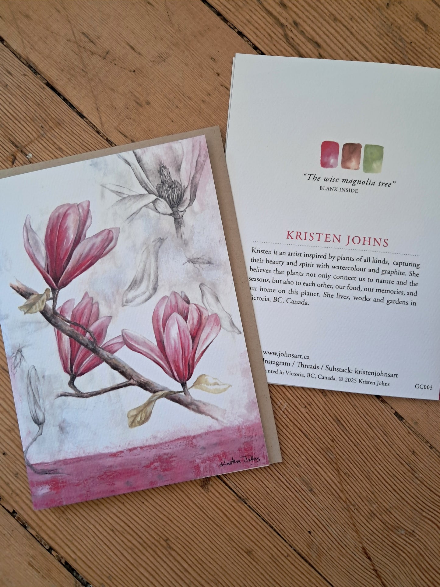 Magnolia Flowers - Greeting Card