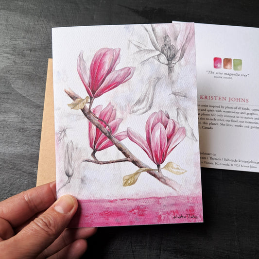 Magnolia Flowers - Greeting Card