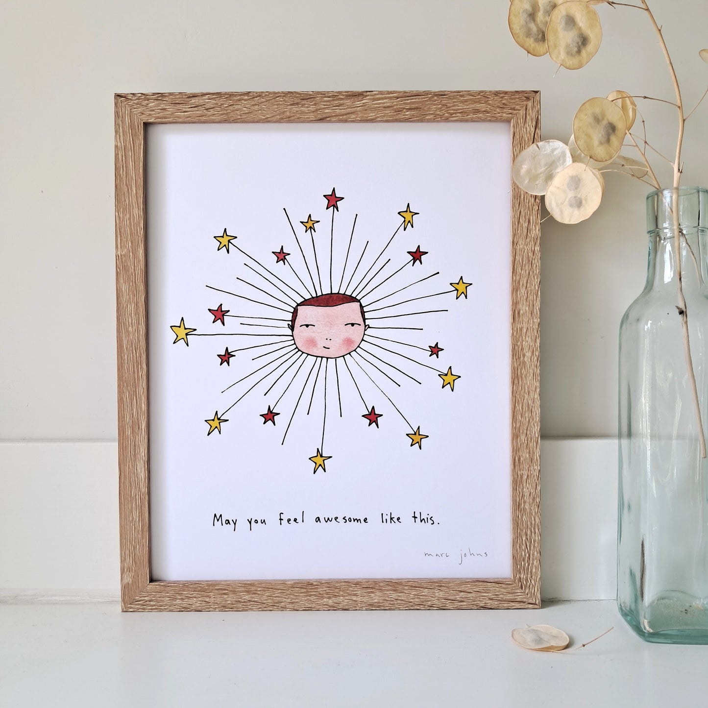 may you feel awesome like this  - Art Print