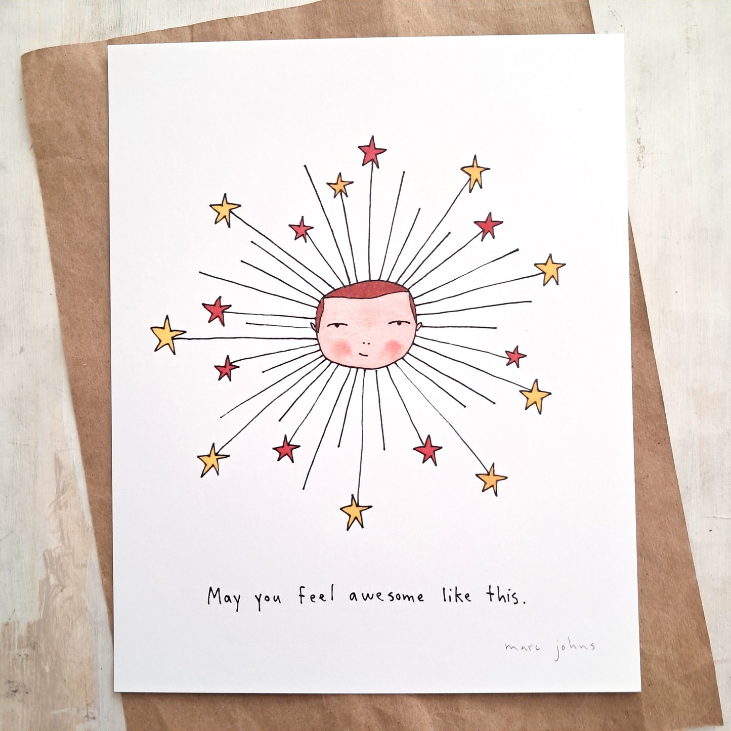 may you feel awesome like this  - Art Print