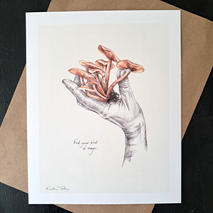 Find your kind of magic (mushrooms) - Art Print