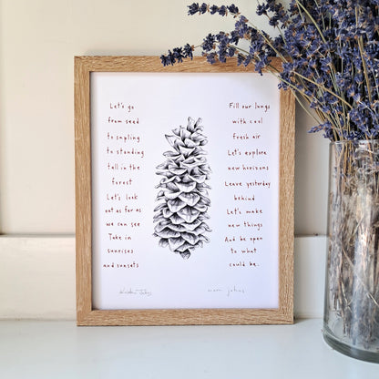 pinecone - Art Print