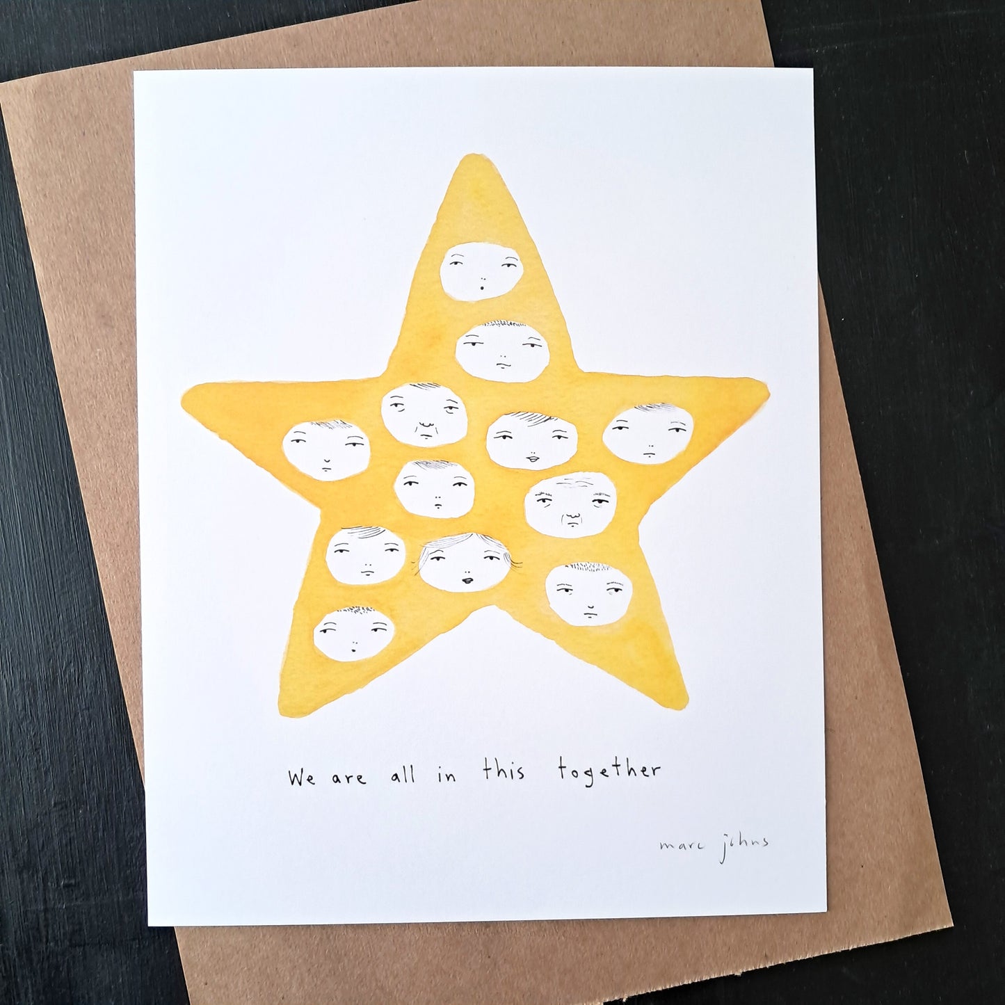 we are all in this together - Art Print
