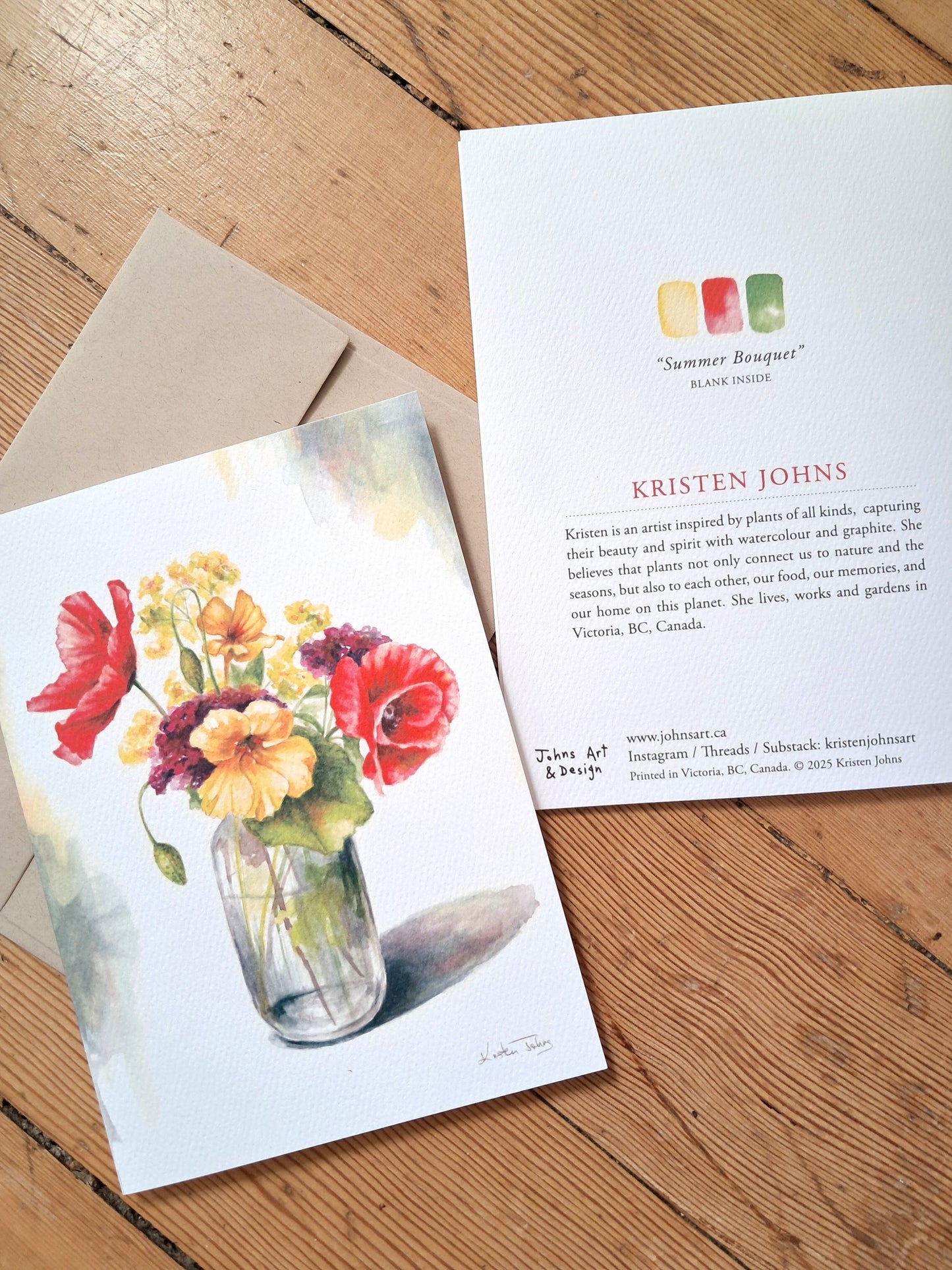 Summer bouquet - Greeting Card