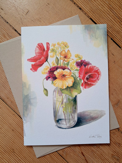 Summer bouquet - Greeting Card