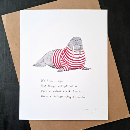 A walrus named Frank - Art Print