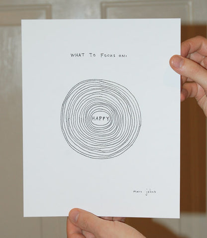 What to focus on - Art Print